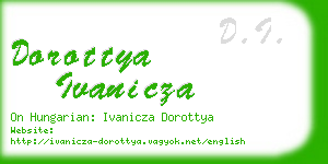 dorottya ivanicza business card